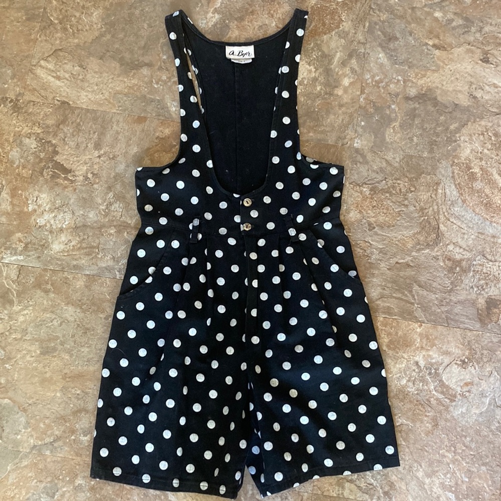 Vintage A. Byer Polka Dot Romper